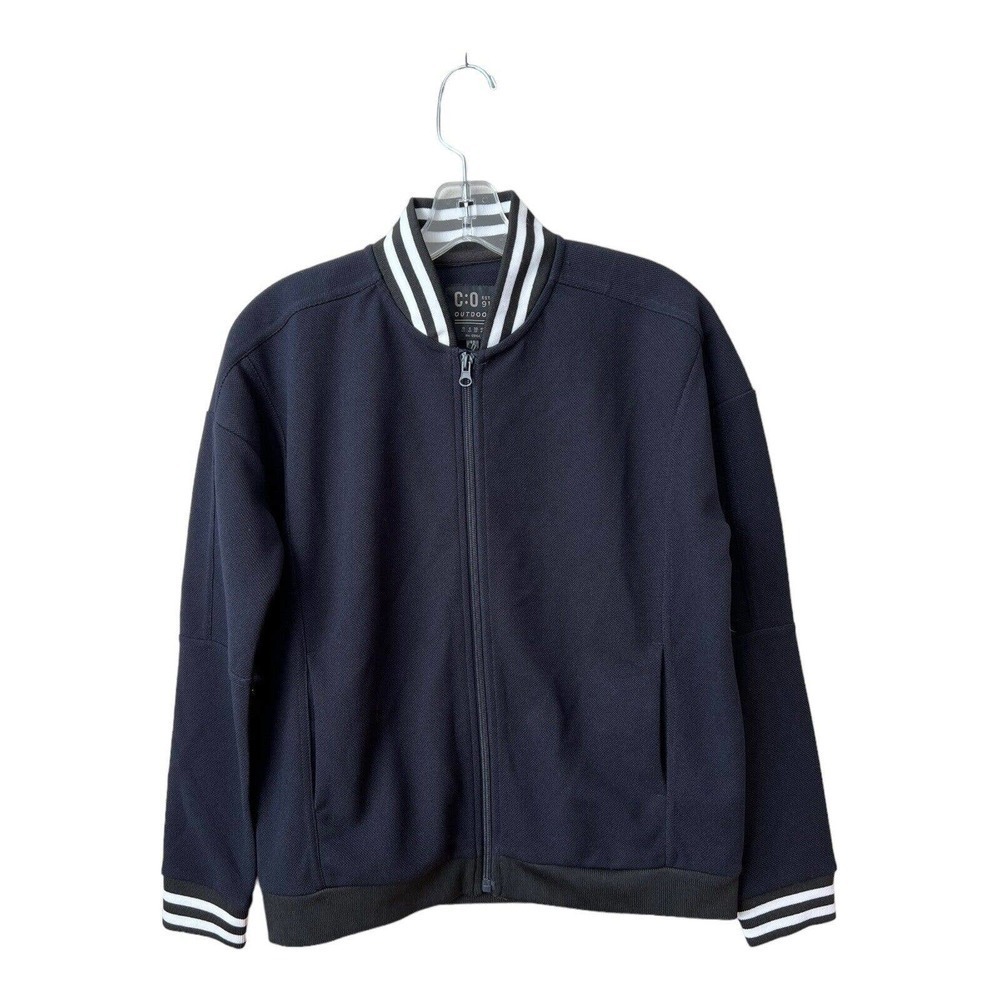 Cotton On C:O Outdoor Navy Black‎ Full Zip Bomber Jacket Womens US Size 6 Casual